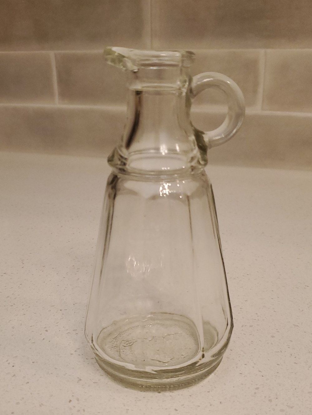 Vintage Duraglas Clear Glass Cruet 1940's